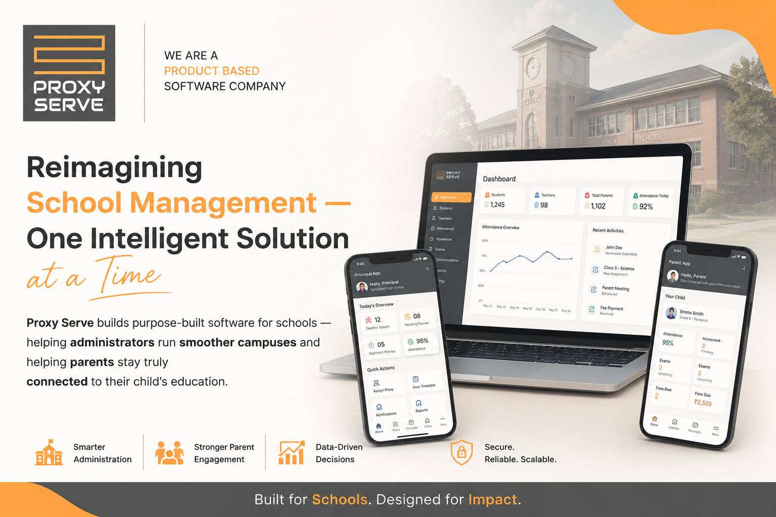 Proxy Serve school management platform